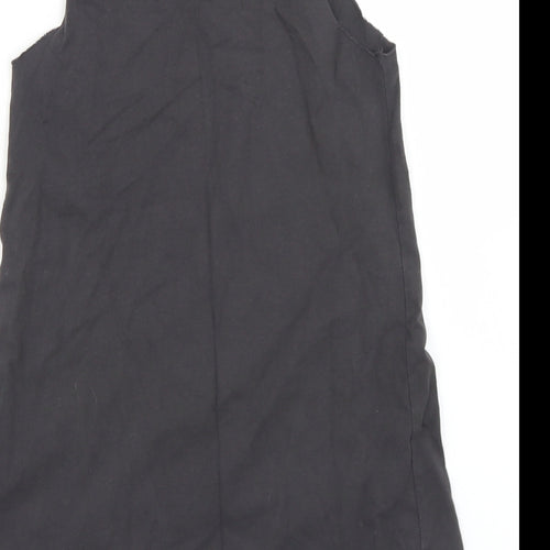 NEXT Girls Grey  Cotton Basic Tank Size 4 Years Round Neck  - Rock & Rainbows