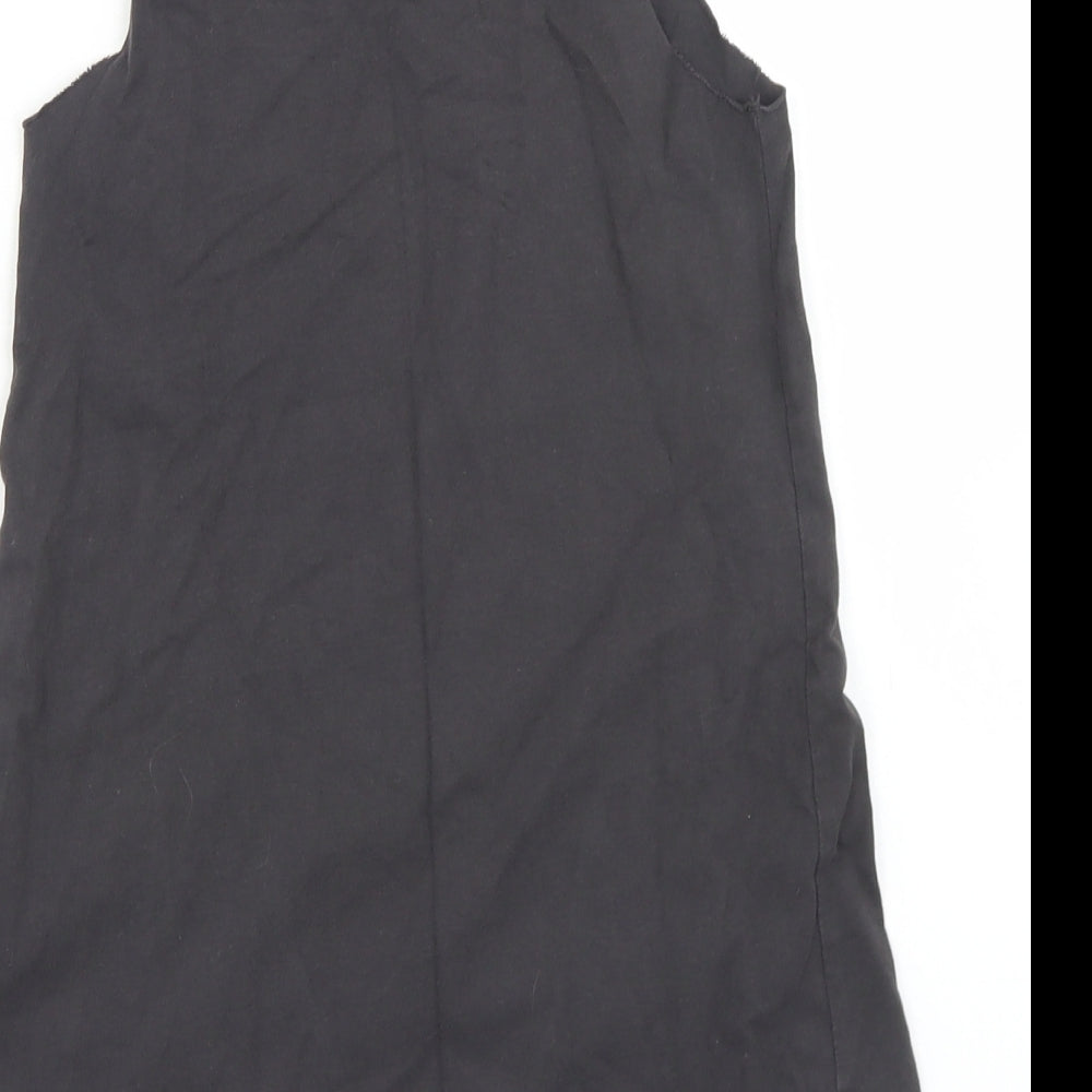 NEXT Girls Grey  Cotton Basic Tank Size 4 Years Round Neck  - Rock & Rainbows