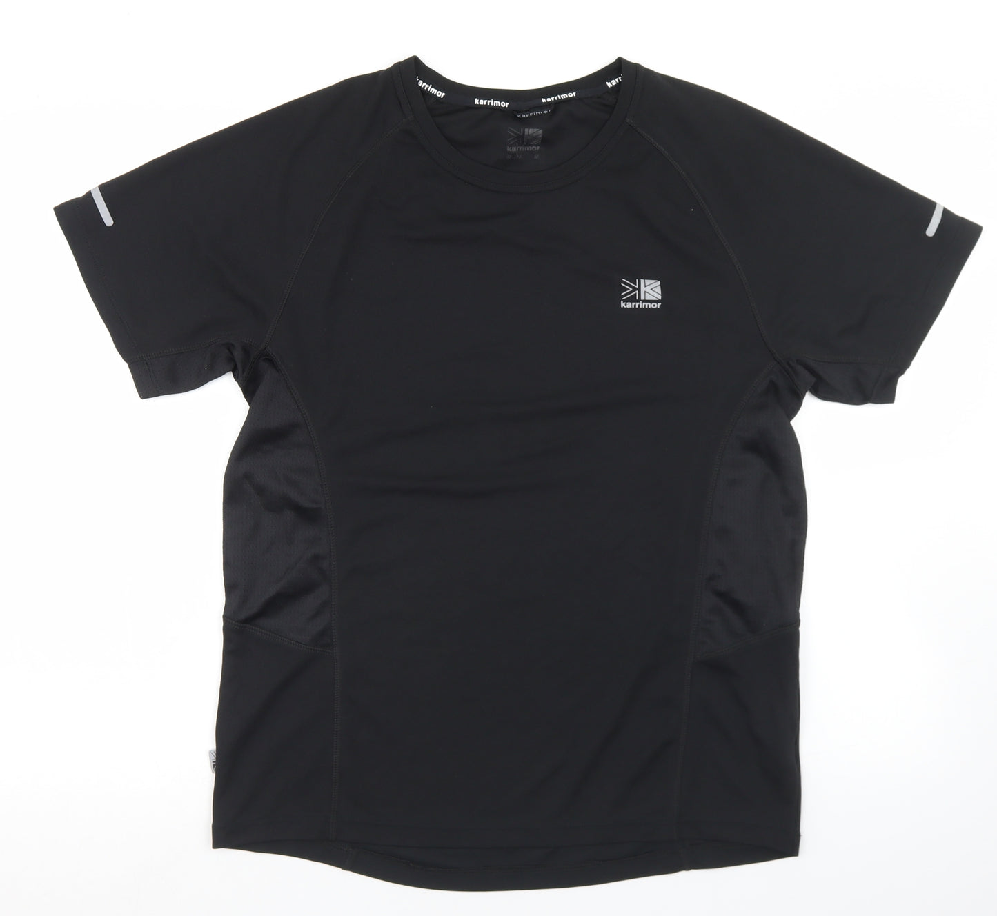 Karrimor Mens Black  Polyester Basic T-Shirt Size M Round Neck