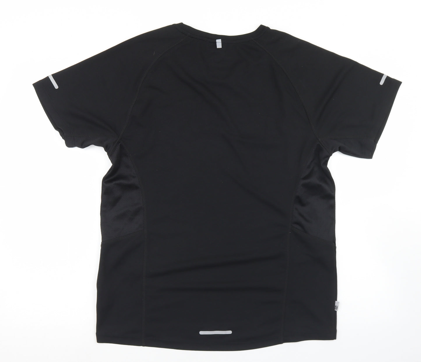 Karrimor Mens Black  Polyester Basic T-Shirt Size M Round Neck