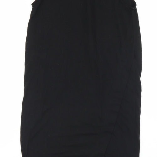 VERO MODA Womens Black  Polyester Tank Dress  Size S  Mock Neck Zip