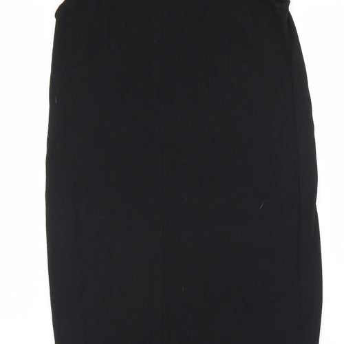 VERO MODA Womens Black  Polyester Tank Dress  Size S  Mock Neck Zip