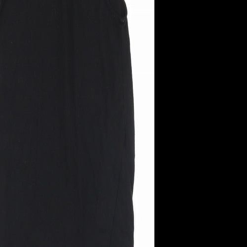 VERO MODA Womens Black  Polyester Tank Dress  Size S  Mock Neck Zip