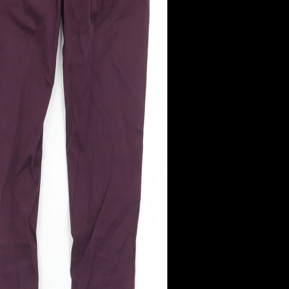 Savida Womens Purple  Cotton Jegging Jeans Size 8 L28 in Regular