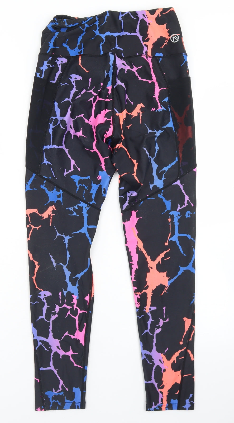 ONeills Womens Multicoloured Tie Dye Polyester Compression Leggings Size 12 L25 in Regular