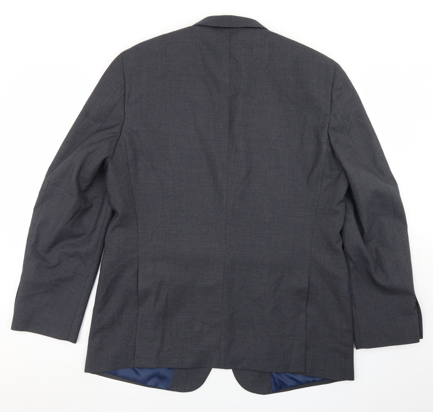 Kenneth Cole Mens Grey Camouflage Polyester Jacket Blazer Size 40