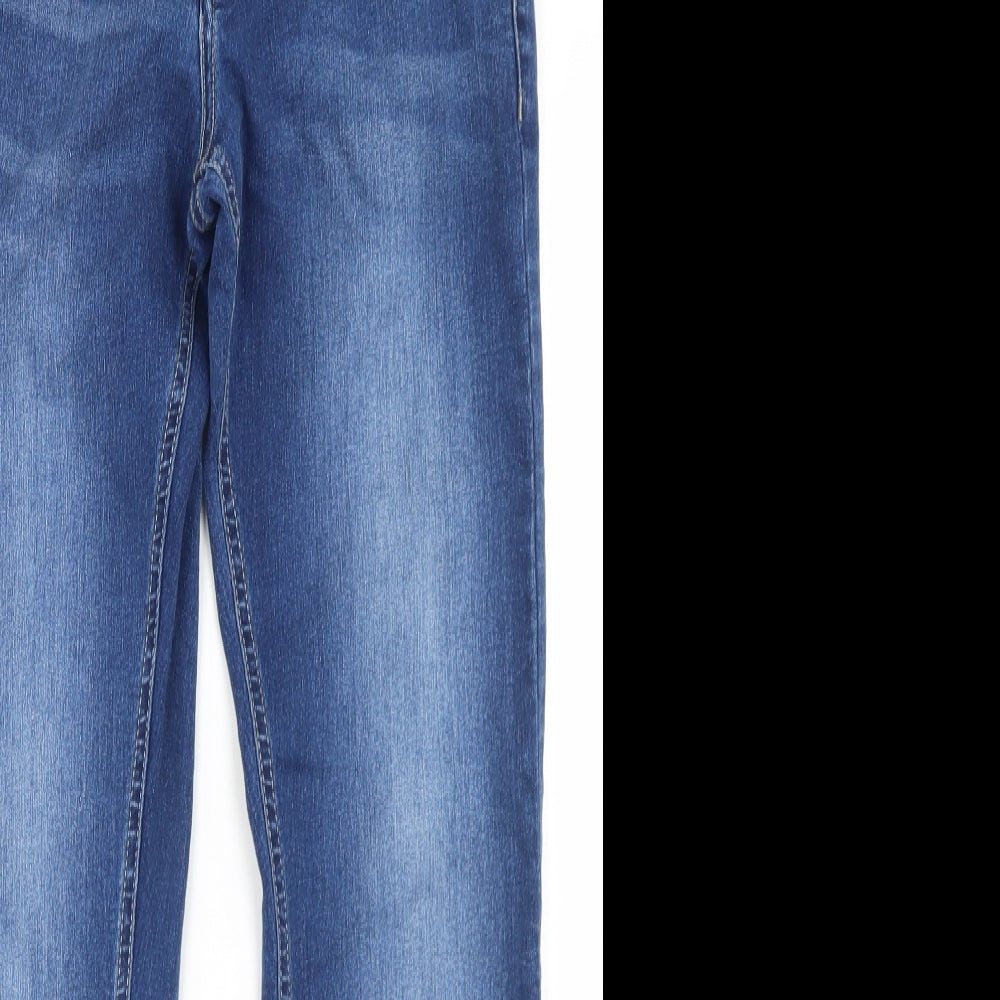 Life & Glory Mens Blue  Cotton Straight Jeans Size 30 in L28 in Regular Button