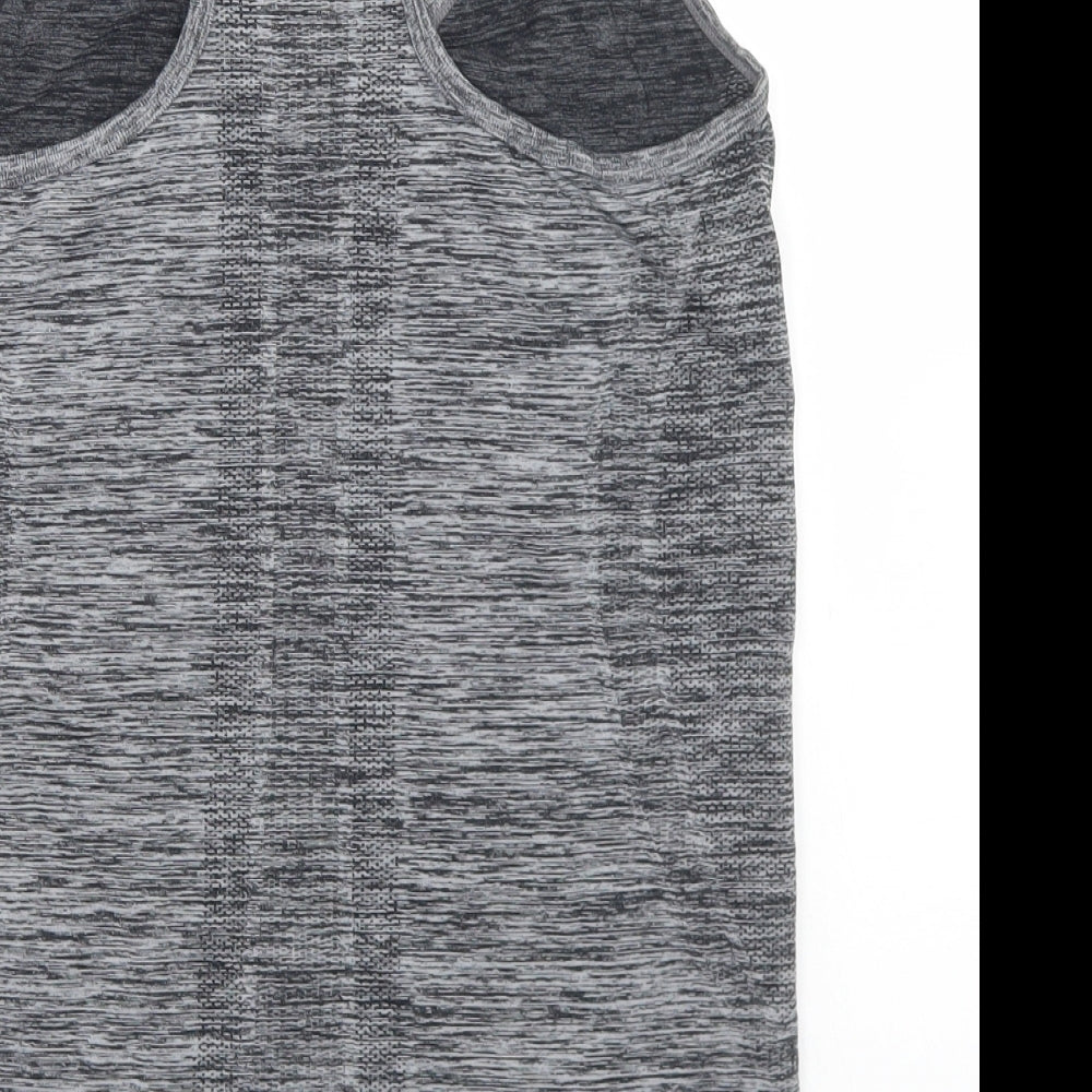F&F Womens Grey  Nylon Basic Tank Size M Round Neck