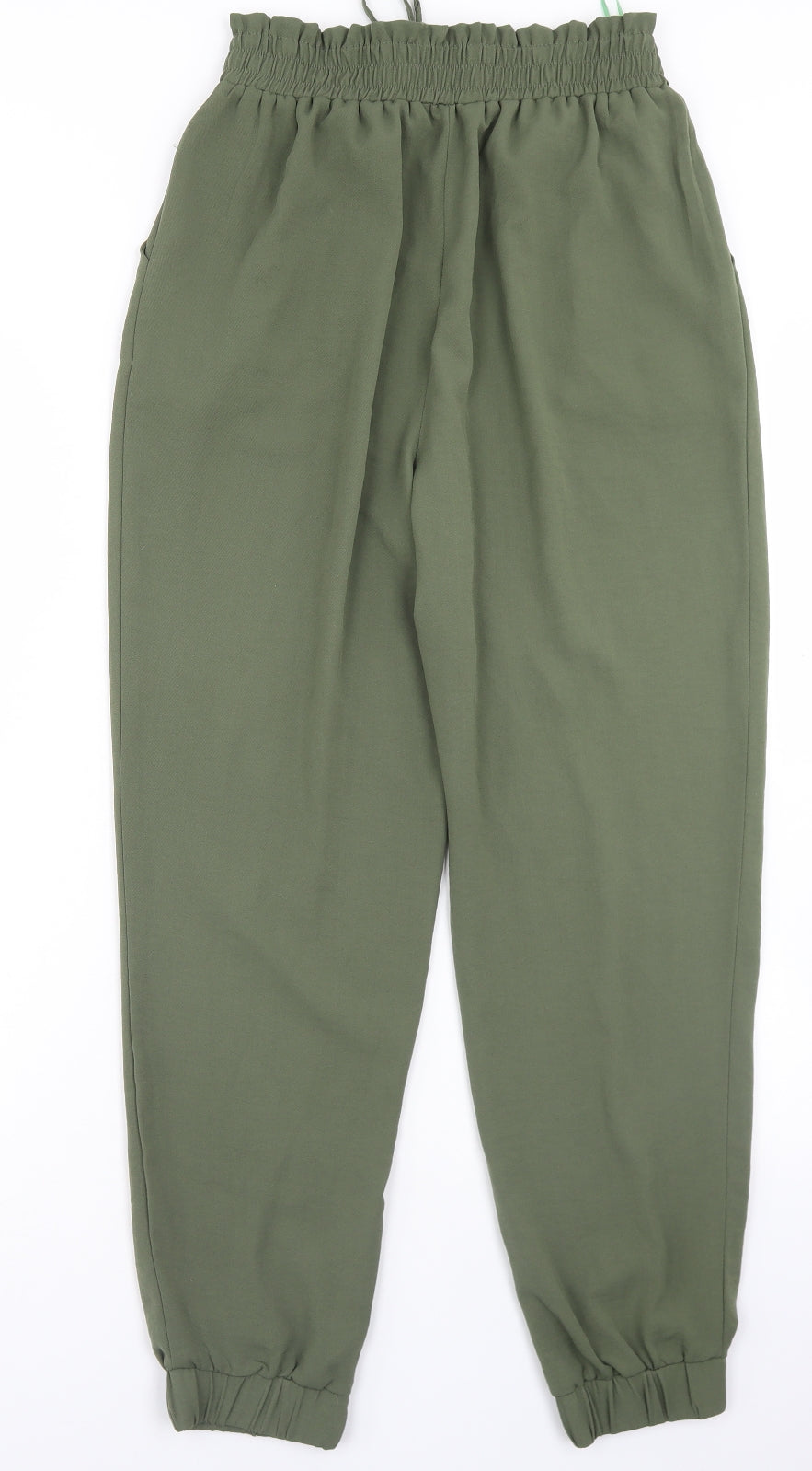 New Look Womens Green  Polyester Trousers  Size 10 L27 in Regular Drawstring