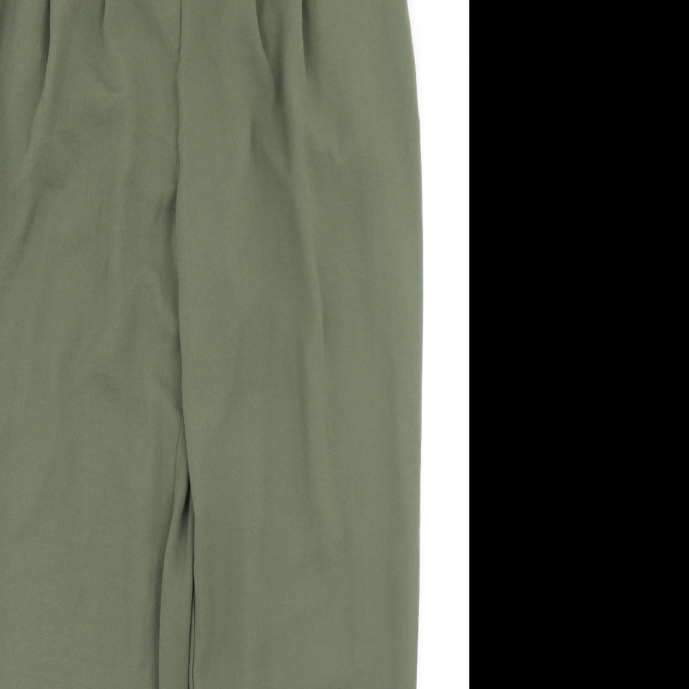 New Look Womens Green  Polyester Trousers  Size 10 L27 in Regular Drawstring