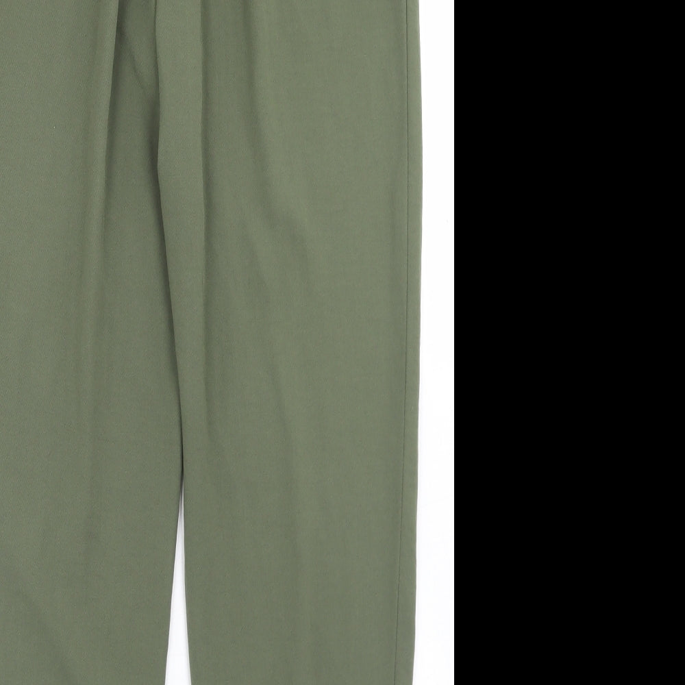 New Look Womens Green  Polyester Trousers  Size 10 L27 in Regular Drawstring