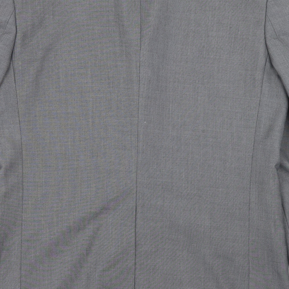 Cedar Wood State Mens Grey  Polyester Jacket Blazer Size 38