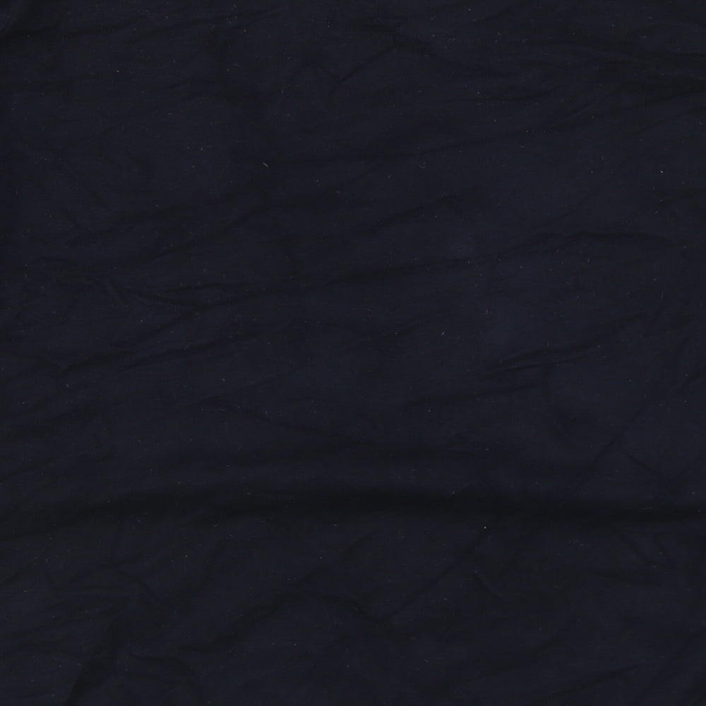 John Rocha Womens Blue Round Neck Floral Viscose Pullover Jumper Size 18