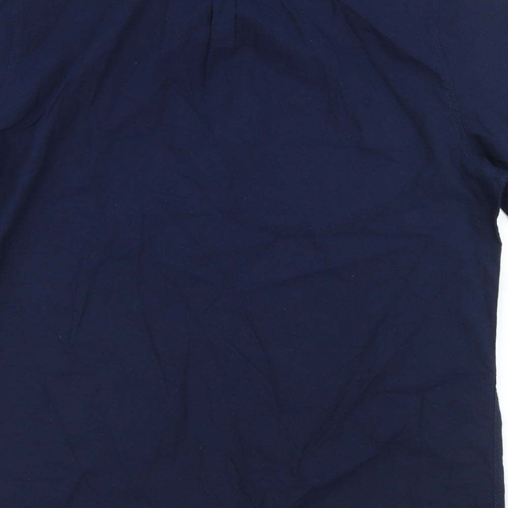 Primark Mens Blue  Cotton  Button-Up Size 3XL Collared Button