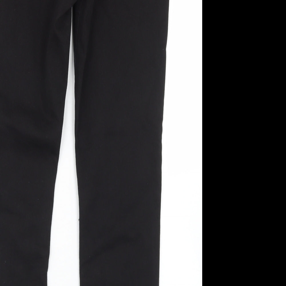 Denim Co Mens Black  Cotton Skinny Jeans Size 32 in L32 in Regular Button