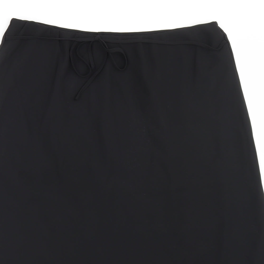 Chapter Womens Black  Polyester Flare Skirt Size 20