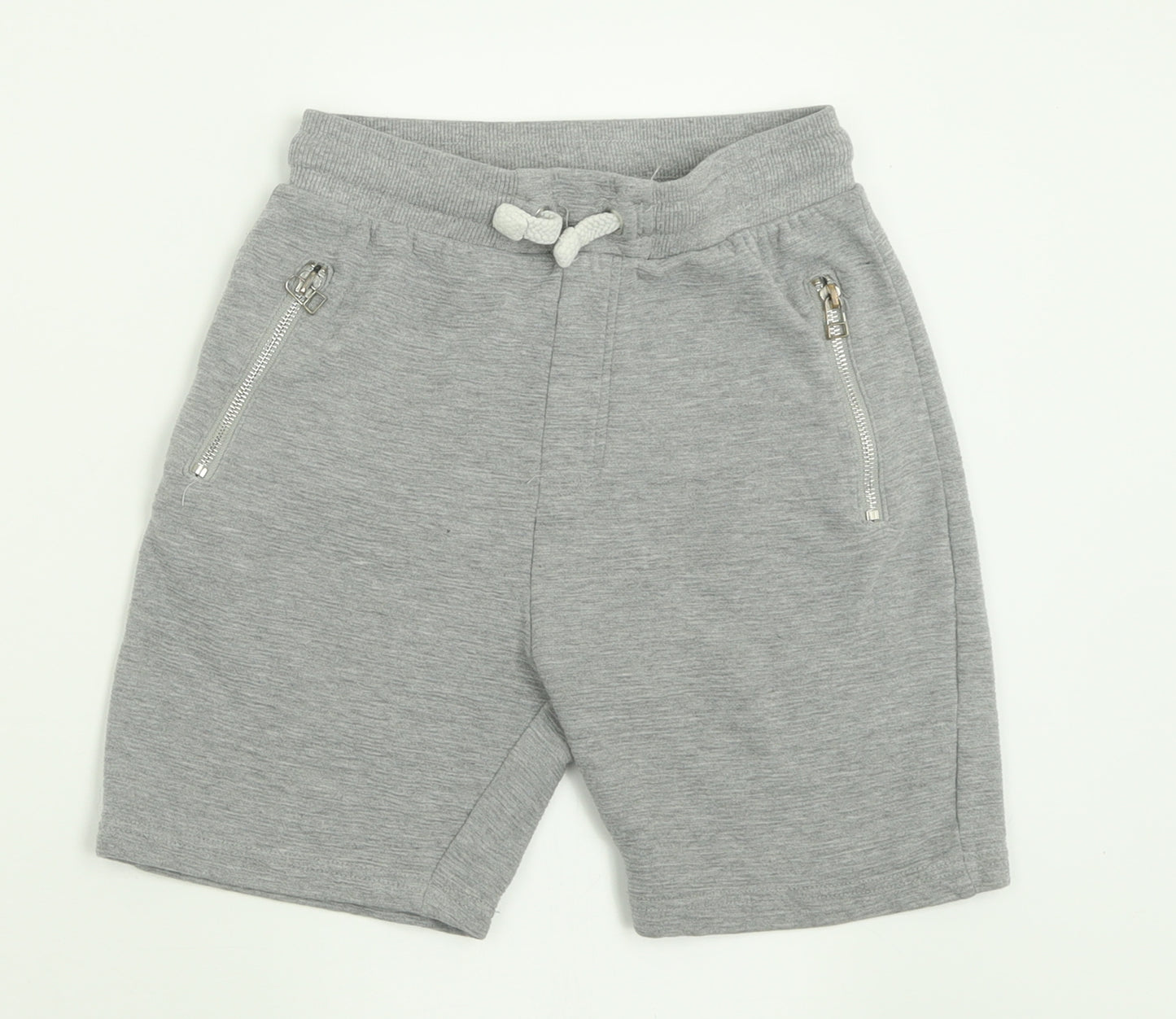 George Boys Grey  Cotton Sweat Shorts Size 9-10 Years  Regular Tie