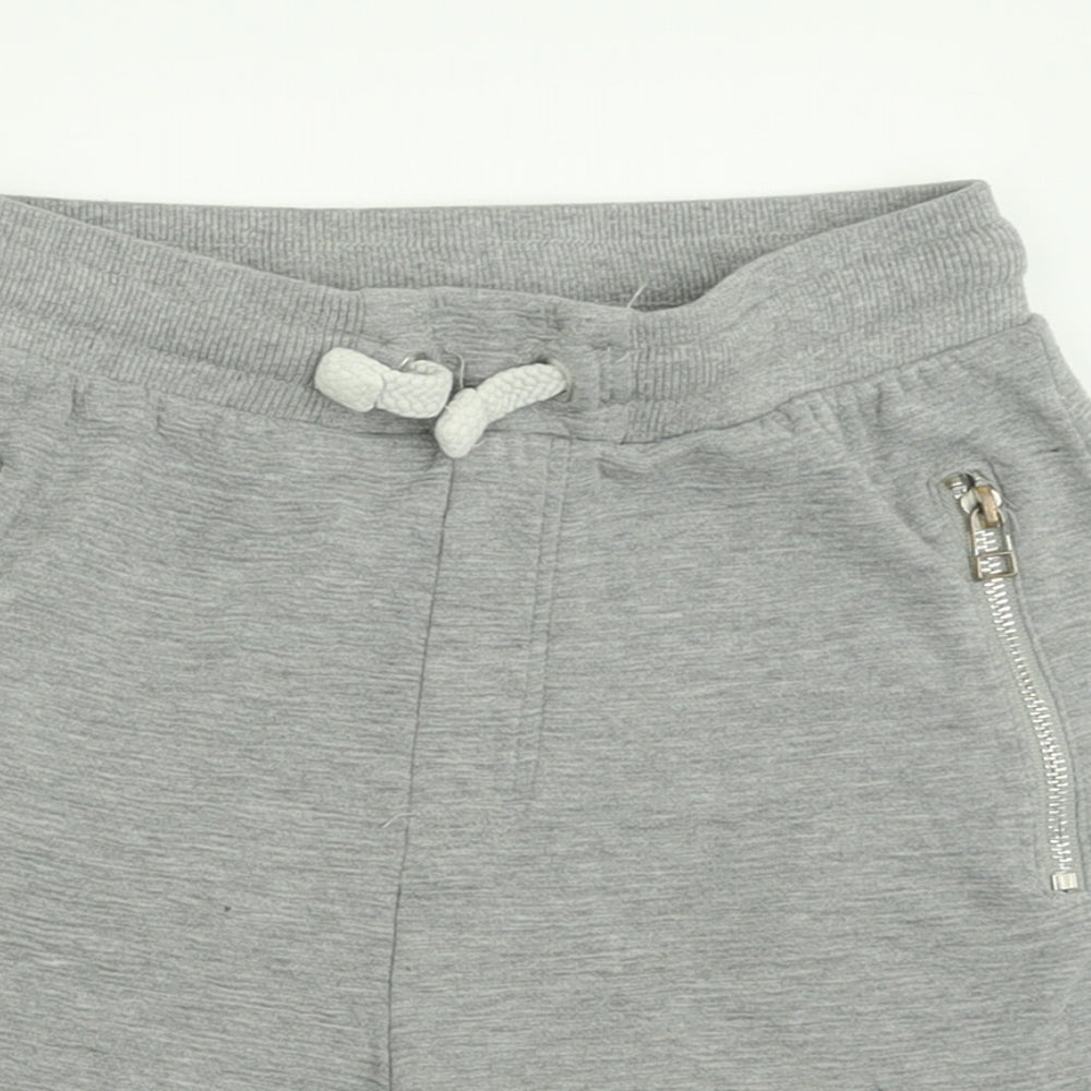 George Boys Grey  Cotton Sweat Shorts Size 9-10 Years  Regular Tie