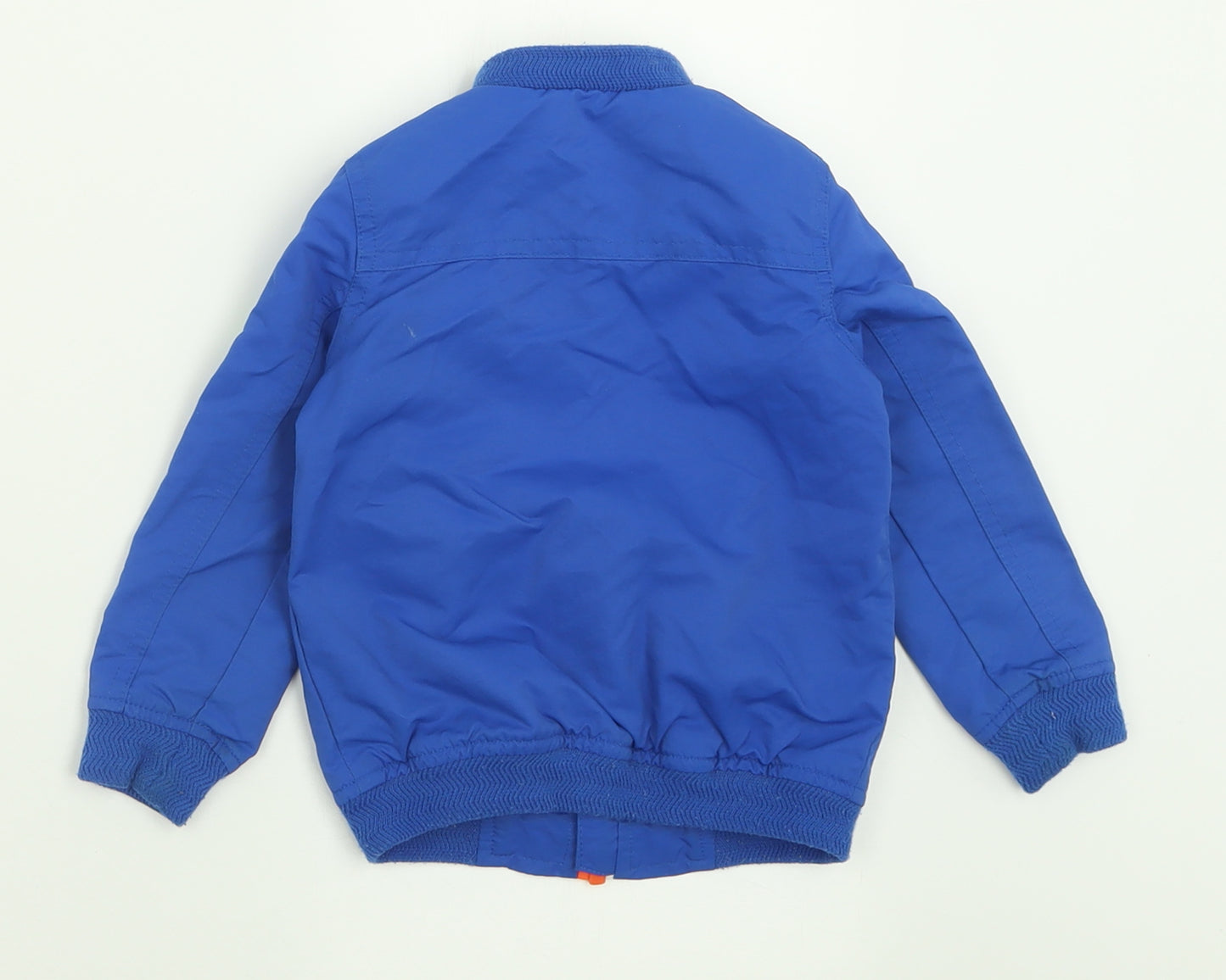 F&F Boys Blue Geometric  Basic Jacket Jacket Size 12-18 Months   Zip
