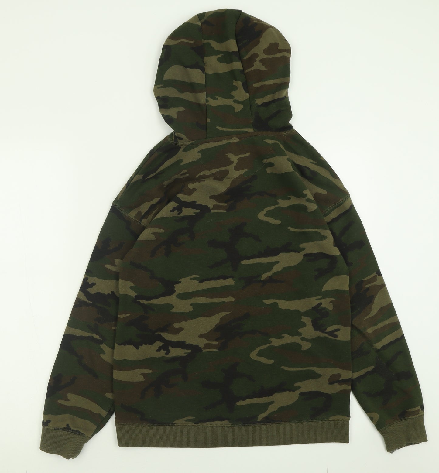 Primark Boys Green Camouflage Cotton Pullover Hoodie Size 12-13 Years  Pullover - Worldwide