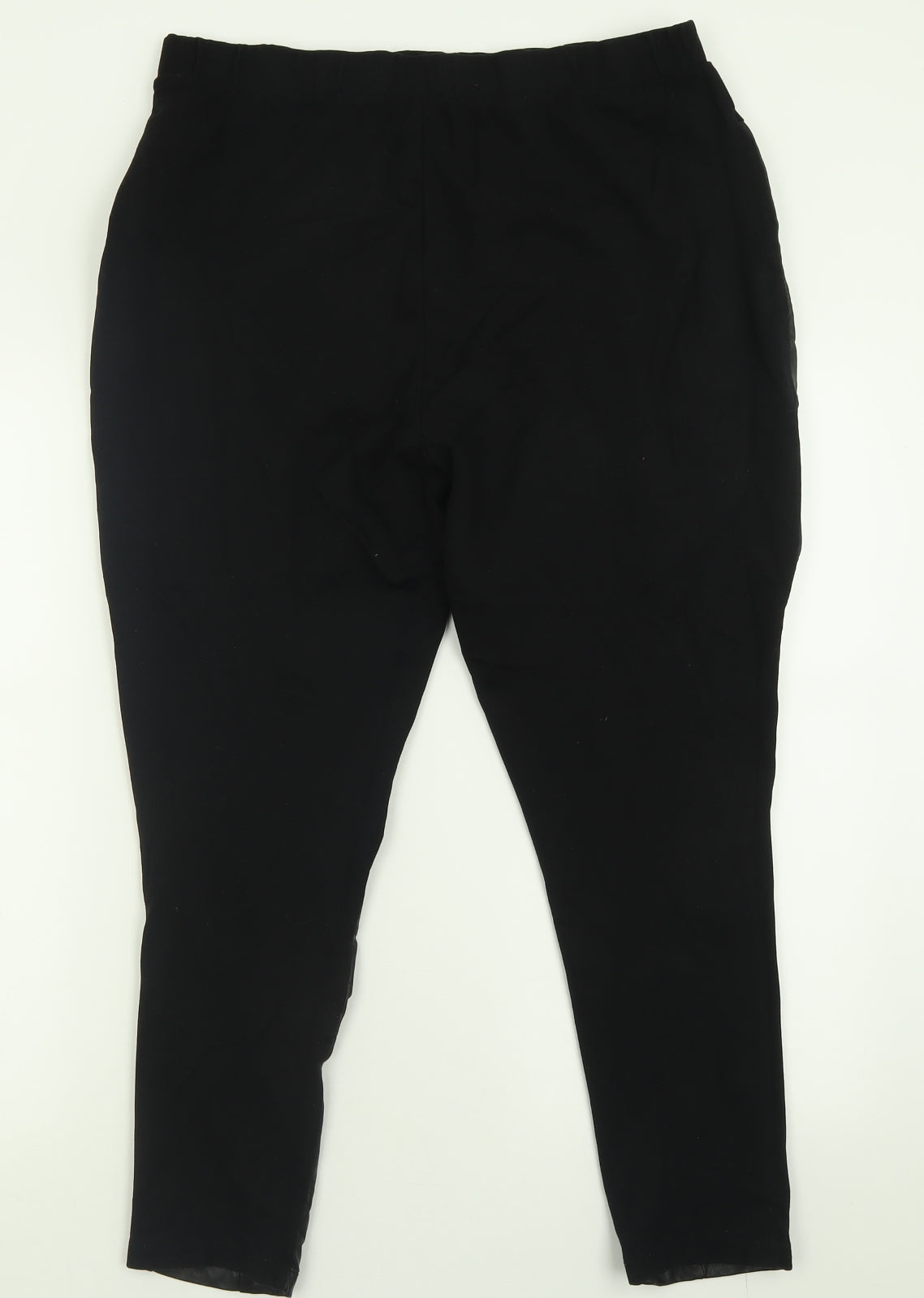 F&F Womens Black  Polyurethane Capri Leggings Size 20 L26 in