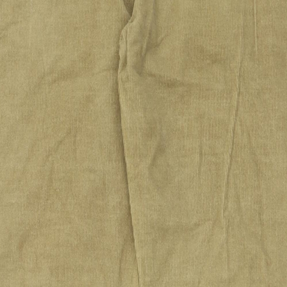 Easy Mens Brown  Cotton Capri Trousers Size 36 L34 in Regular Button