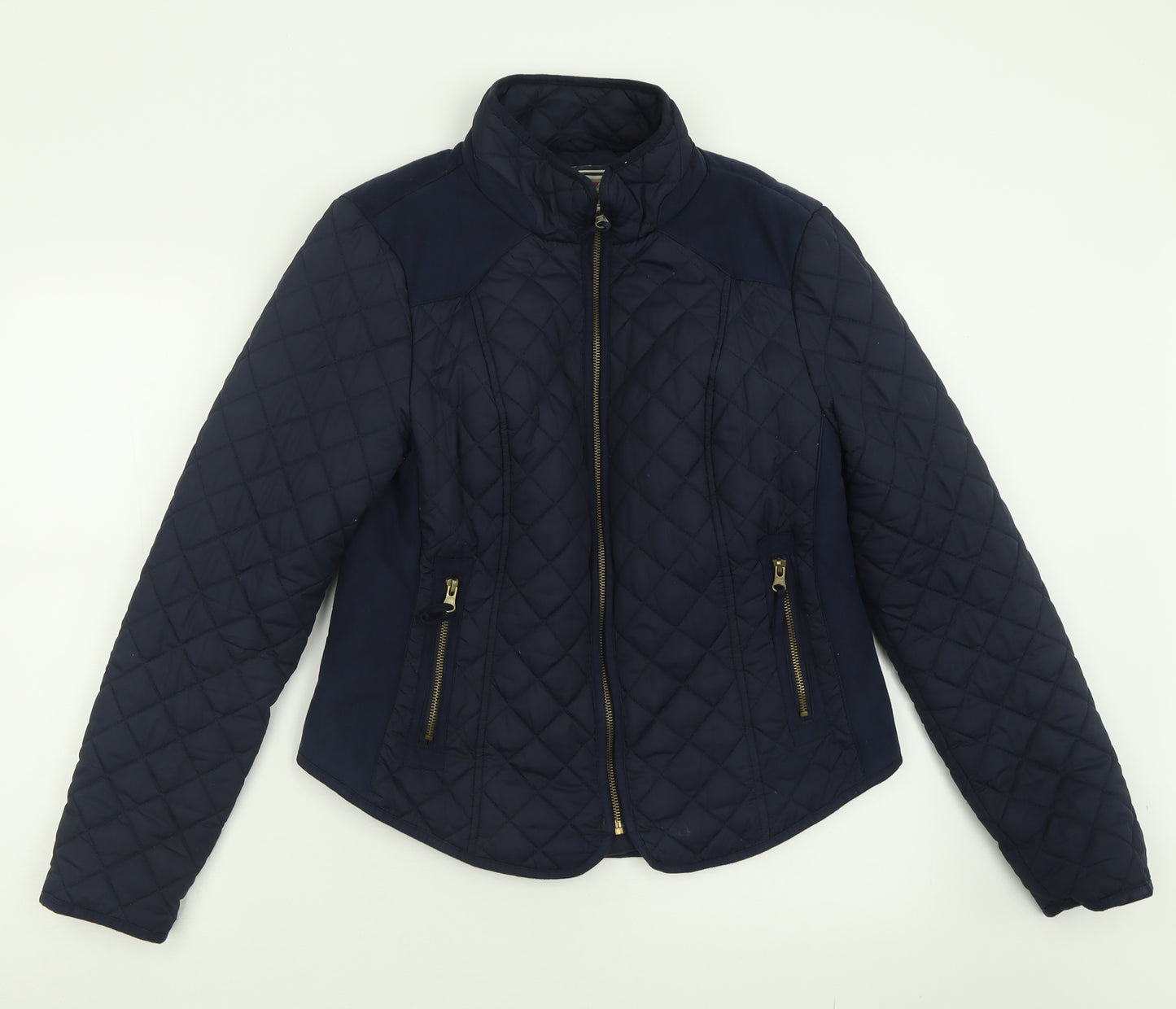 New Look Womens Blue   Quilted Jacket Size 14  Zip