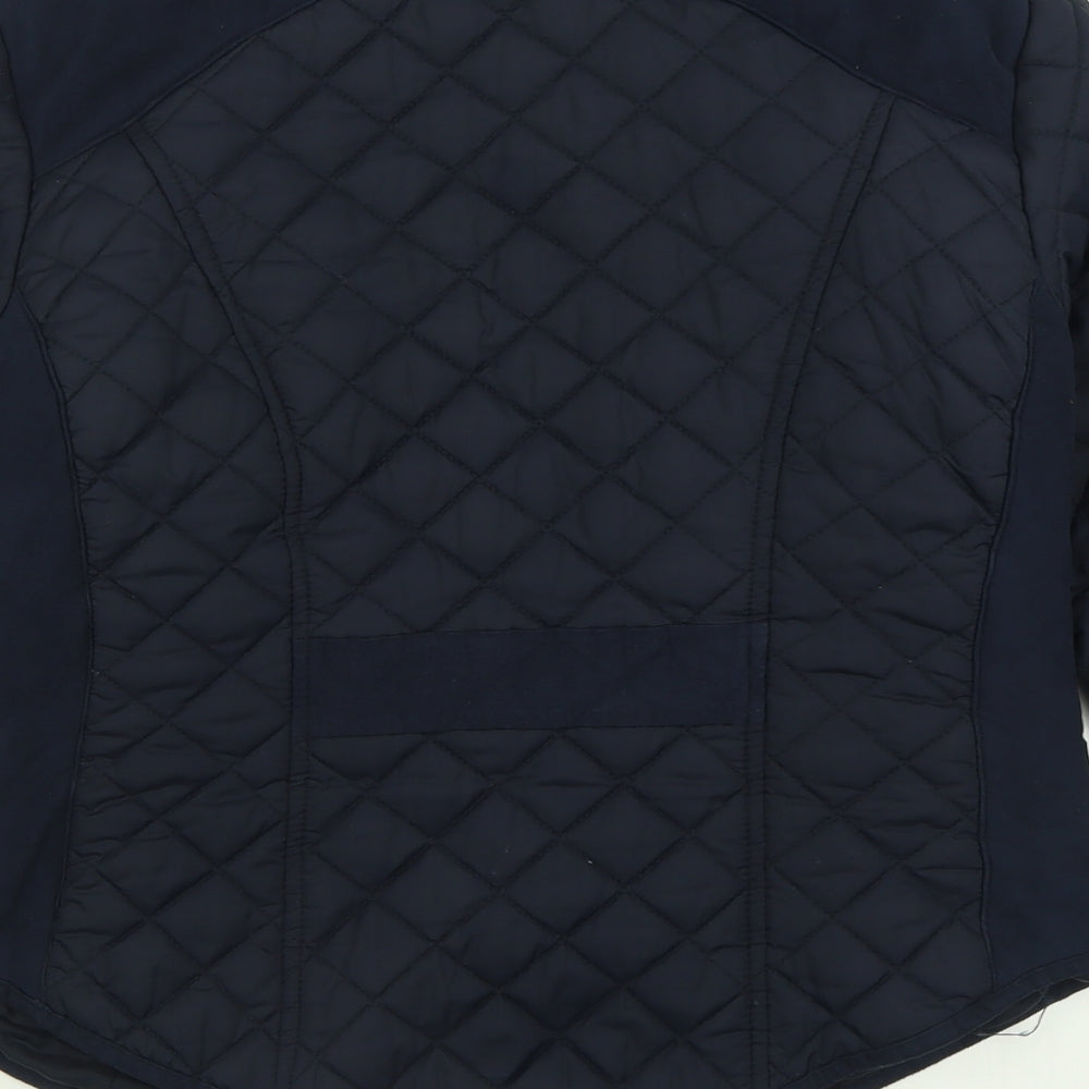 New Look Womens Blue   Quilted Jacket Size 14  Zip