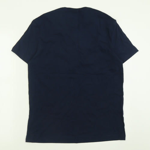 Tommy Hilfiger Mens Blue  Cotton  T-Shirt Size M Crew Neck