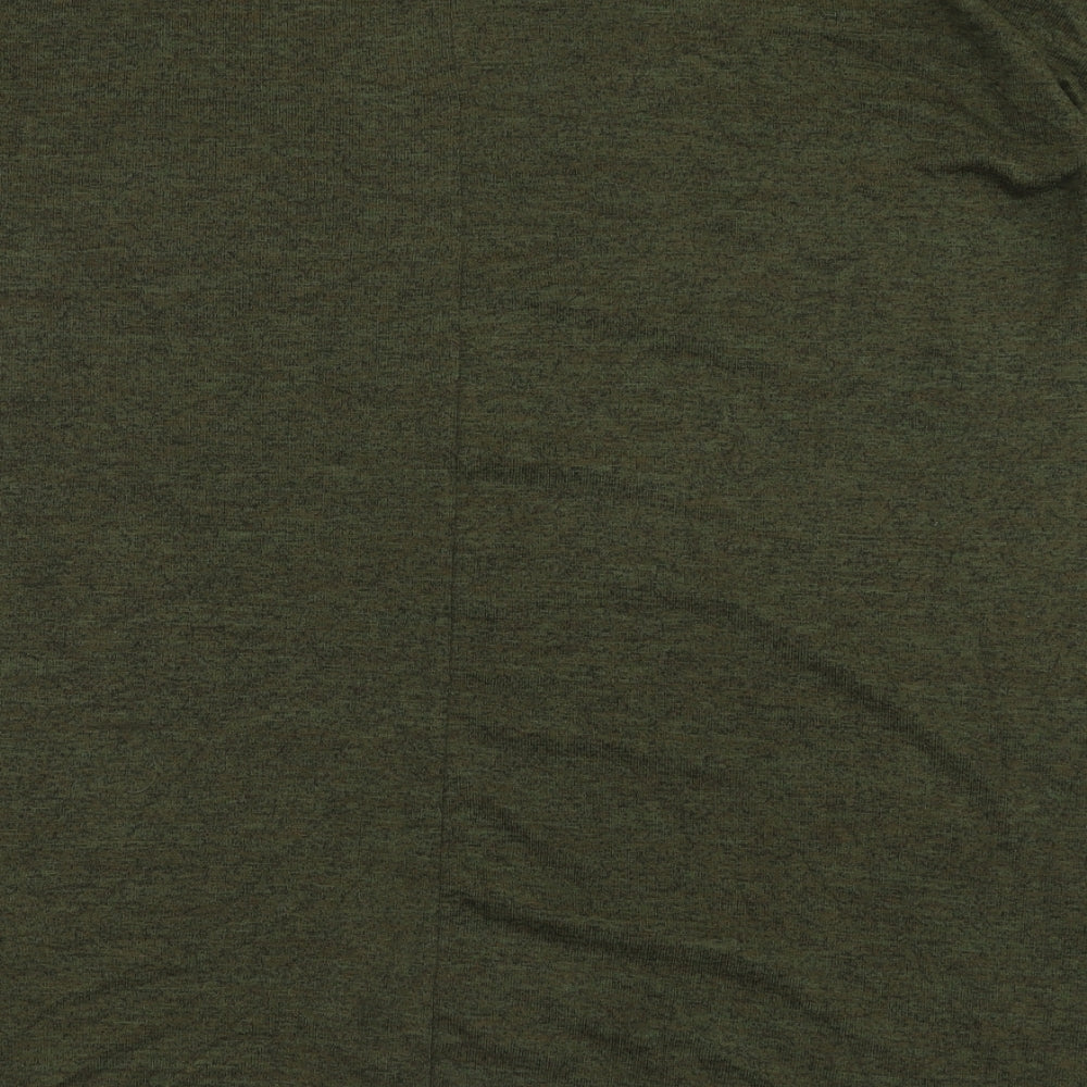 Primark Womens Green  Polyester T-Shirt Dress  Size 16  Crew Neck Pullover