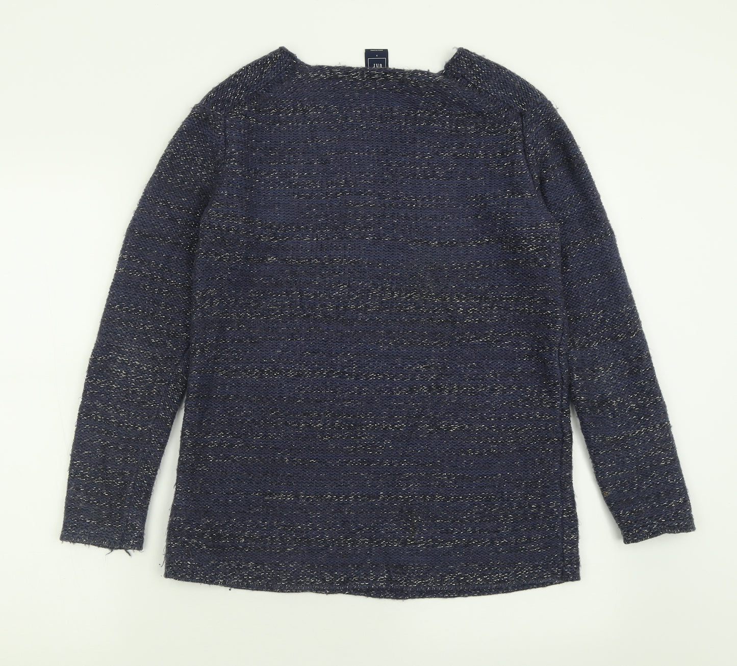 Gap Womens Blue V-Neck  Cotton Pullover Jumper Size S