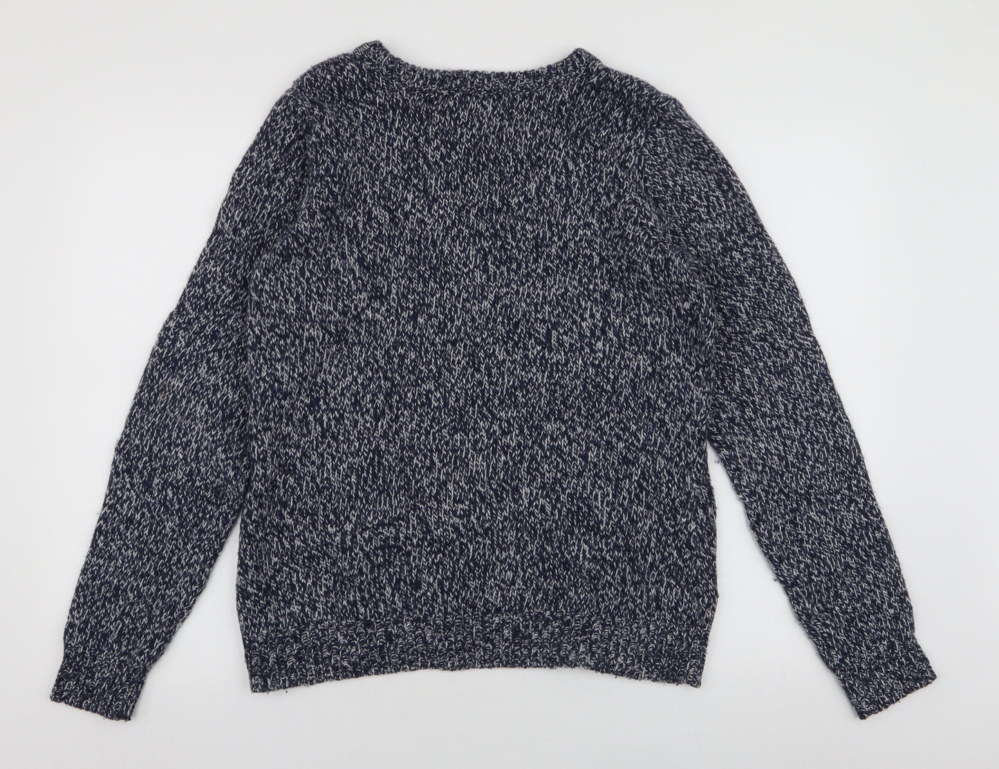 Rampant Sporting Womens Blue Round Neck  Acrylic Pullover Jumper Size S