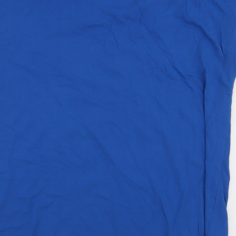 F&F Womens Blue  100% Cotton Jersey T-Shirt Size 16 Round Neck - Love your self