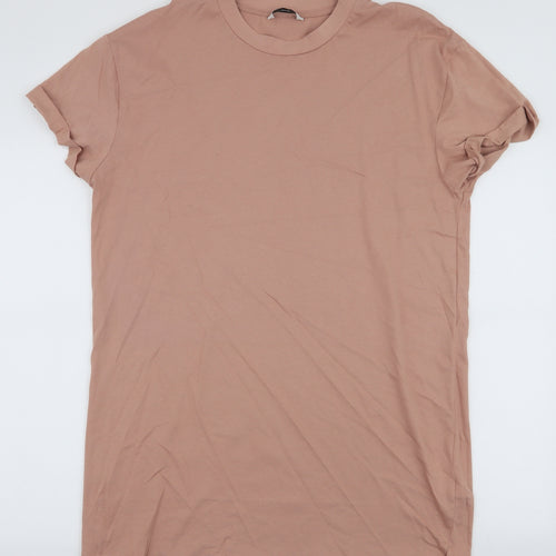 George Womens Brown  100% Cotton Jersey T-Shirt Size M Round Neck