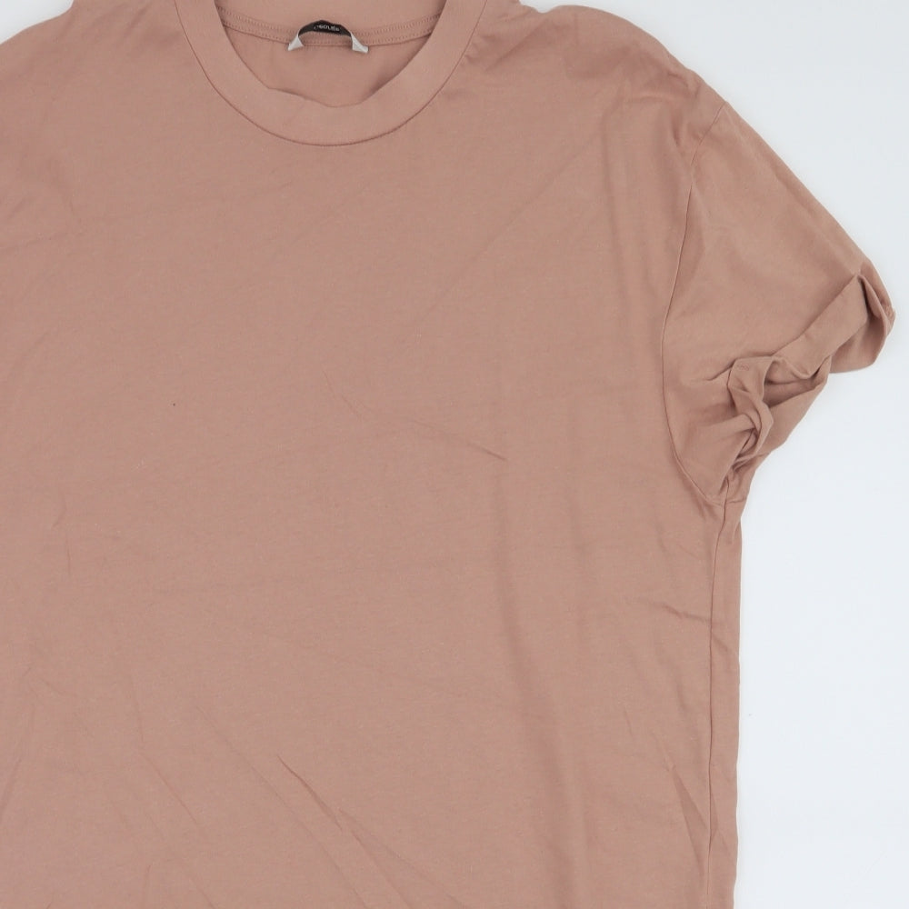 George Womens Brown  100% Cotton Jersey T-Shirt Size M Round Neck