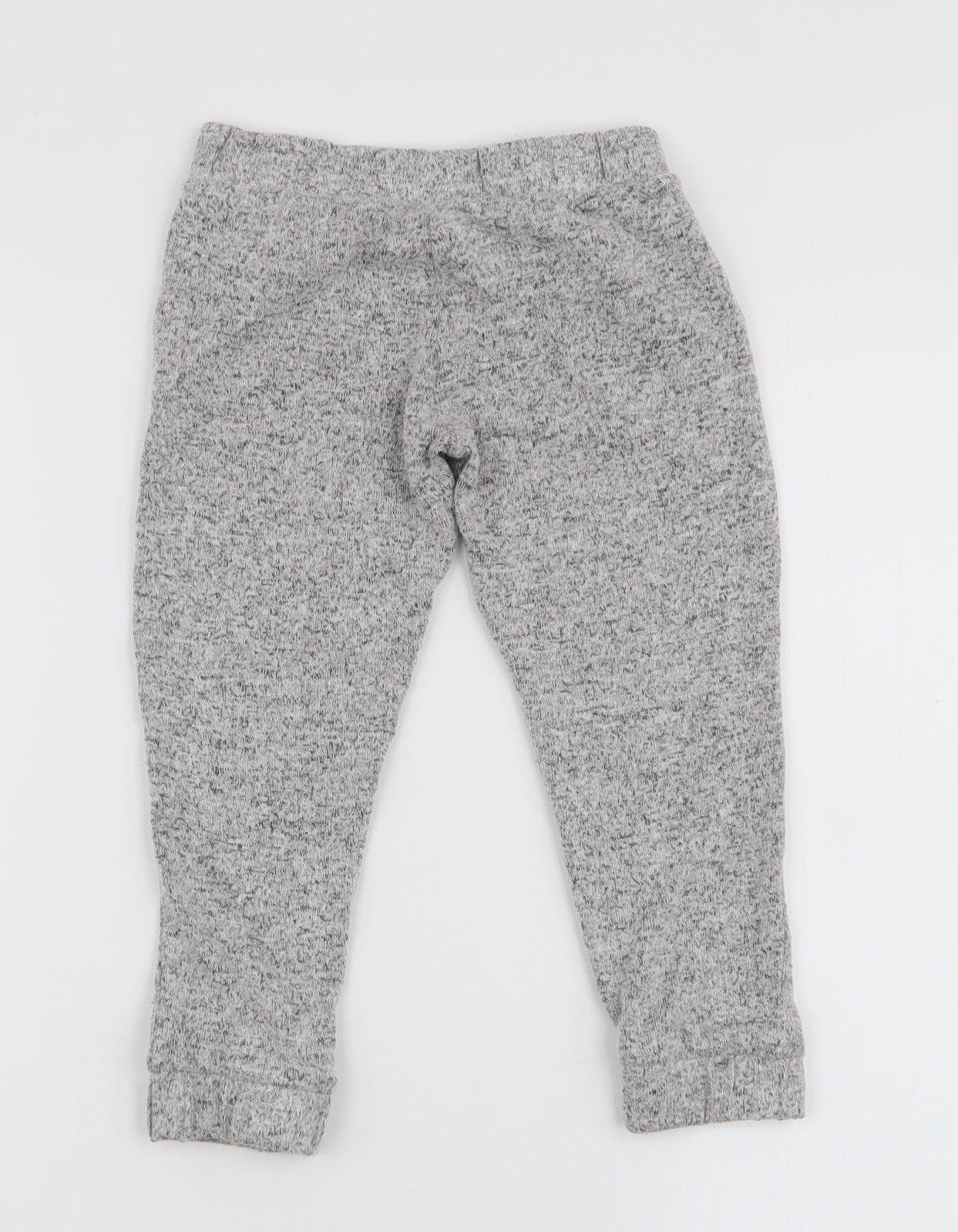 F&F Girls Grey  Polyester Jogger Trousers Size 2-3 Years  Slim Pullover