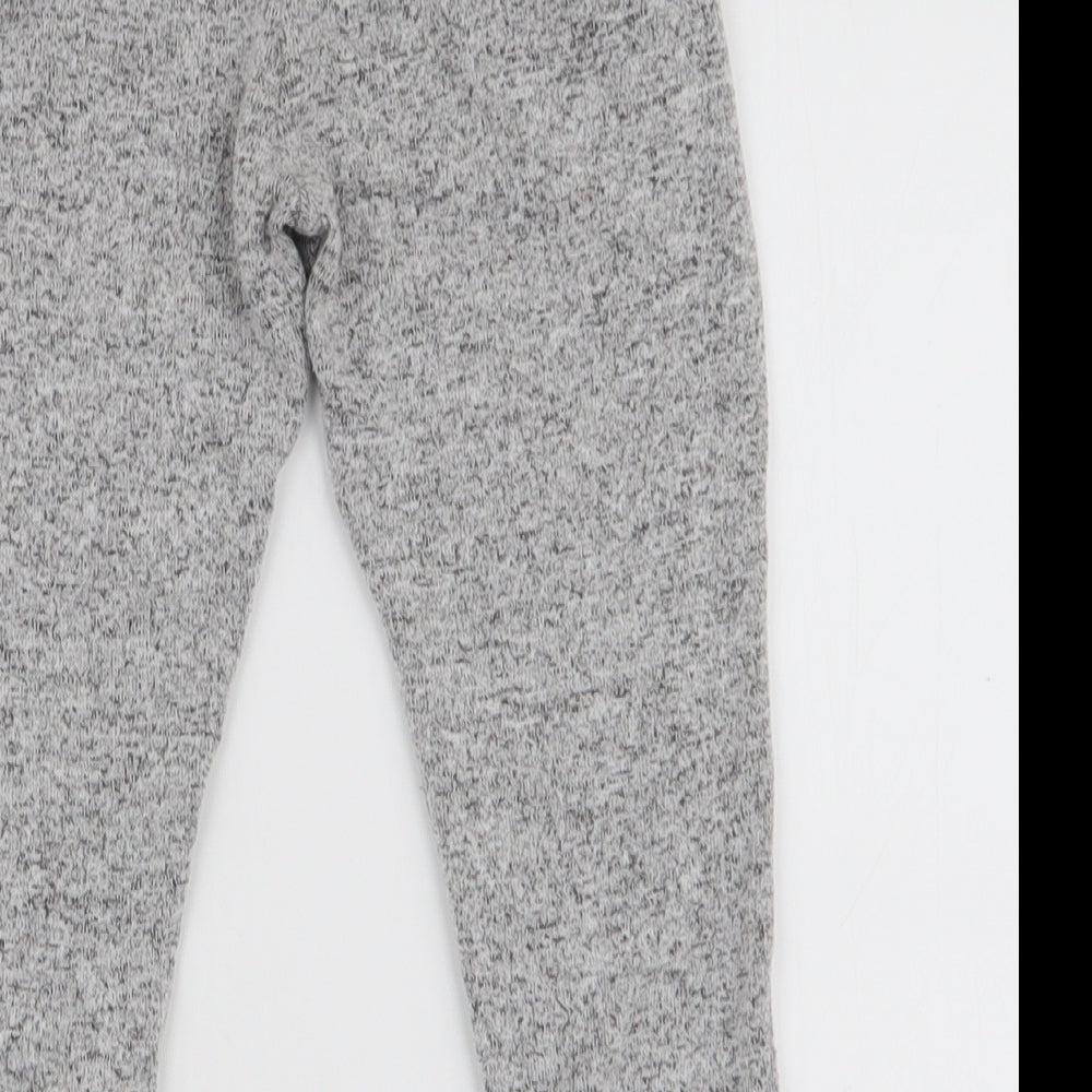 F&F Girls Grey  Polyester Jogger Trousers Size 2-3 Years  Slim Pullover