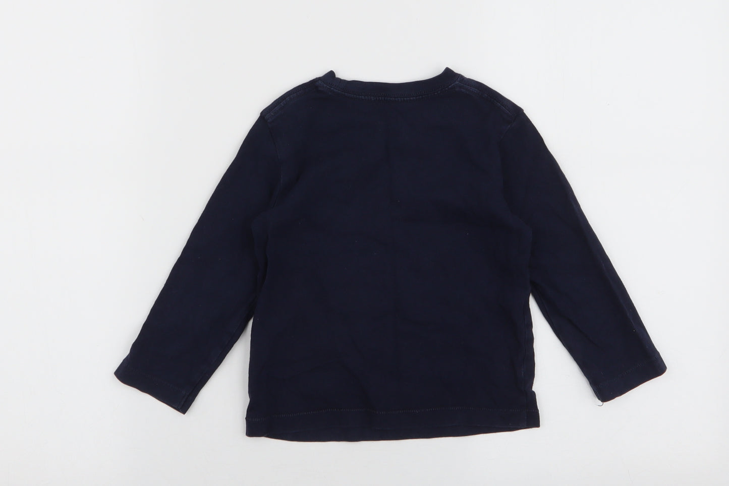 Gap Boys Blue  100% Cotton Jersey T-Shirt Size 2 Years Round Neck Pullover - Fire engine