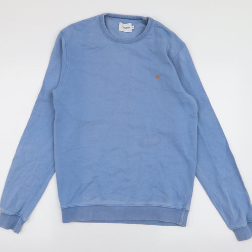Farah Mens Blue  Cotton Pullover Sweatshirt Size XS