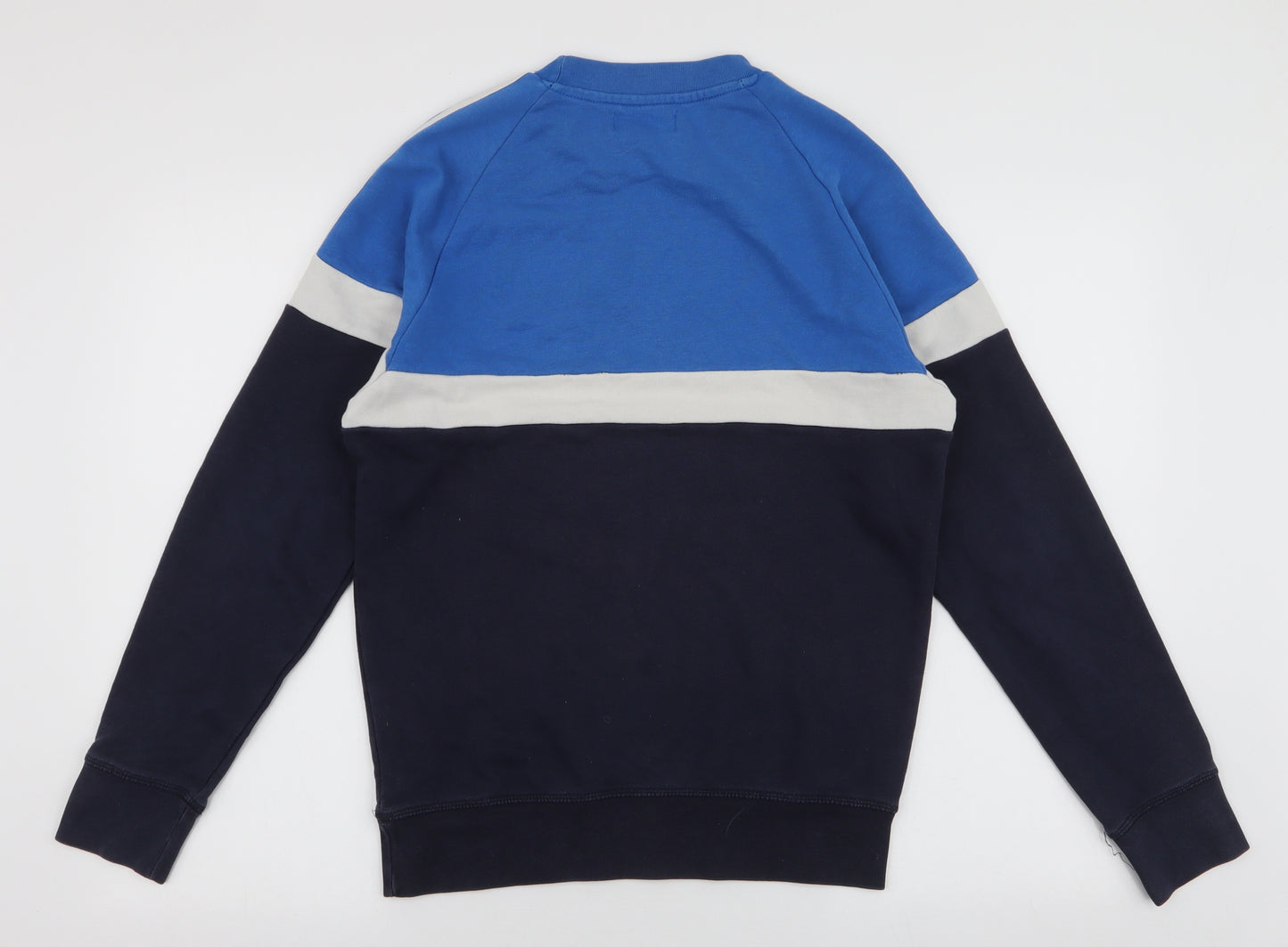 adidas Mens Multicoloured Striped Cotton Pullover Sweatshirt Size XS
