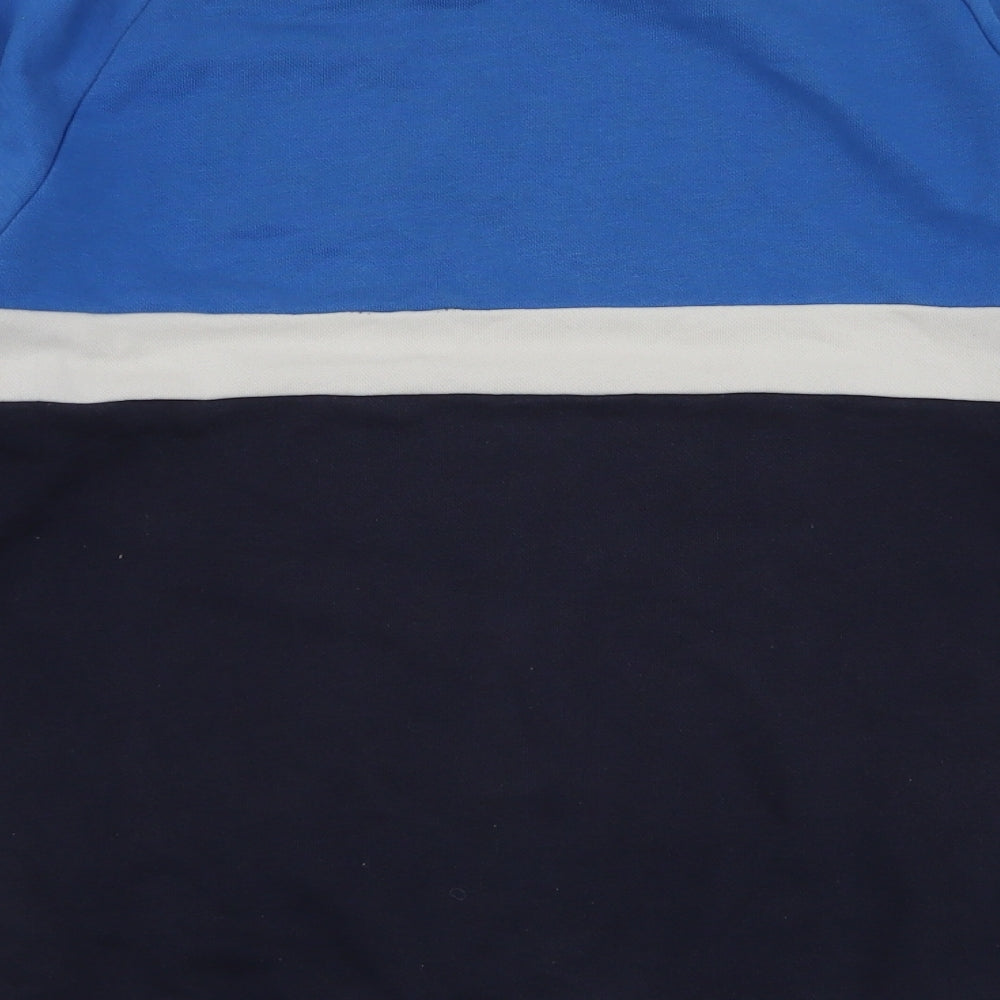 adidas Mens Multicoloured Striped Cotton Pullover Sweatshirt Size XS