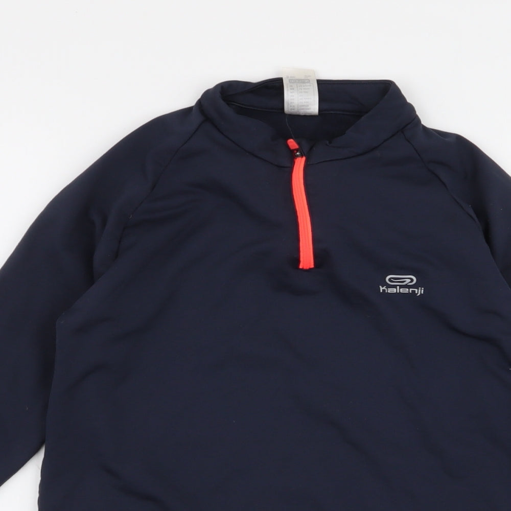 DECATHLON Boys Blue  Polyester Pullover Sweatshirt Size 12 Years  Pullover