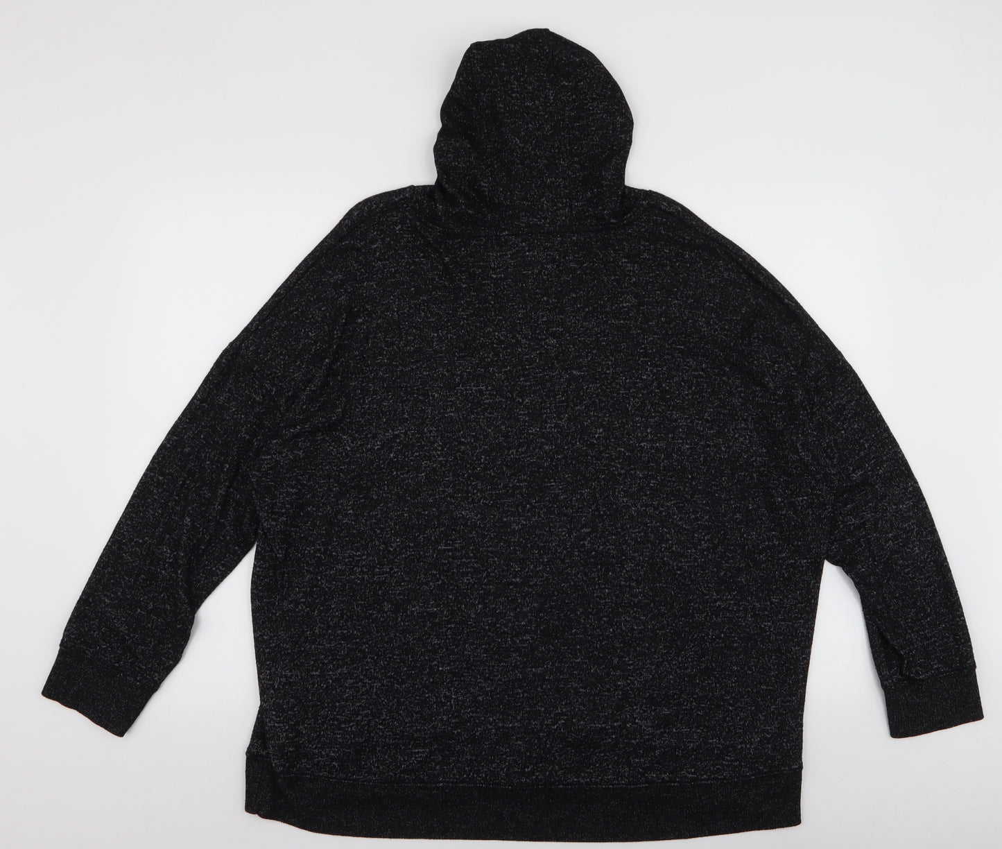F&F Womens Black  Viscose Pullover Hoodie Size 18  Pullover
