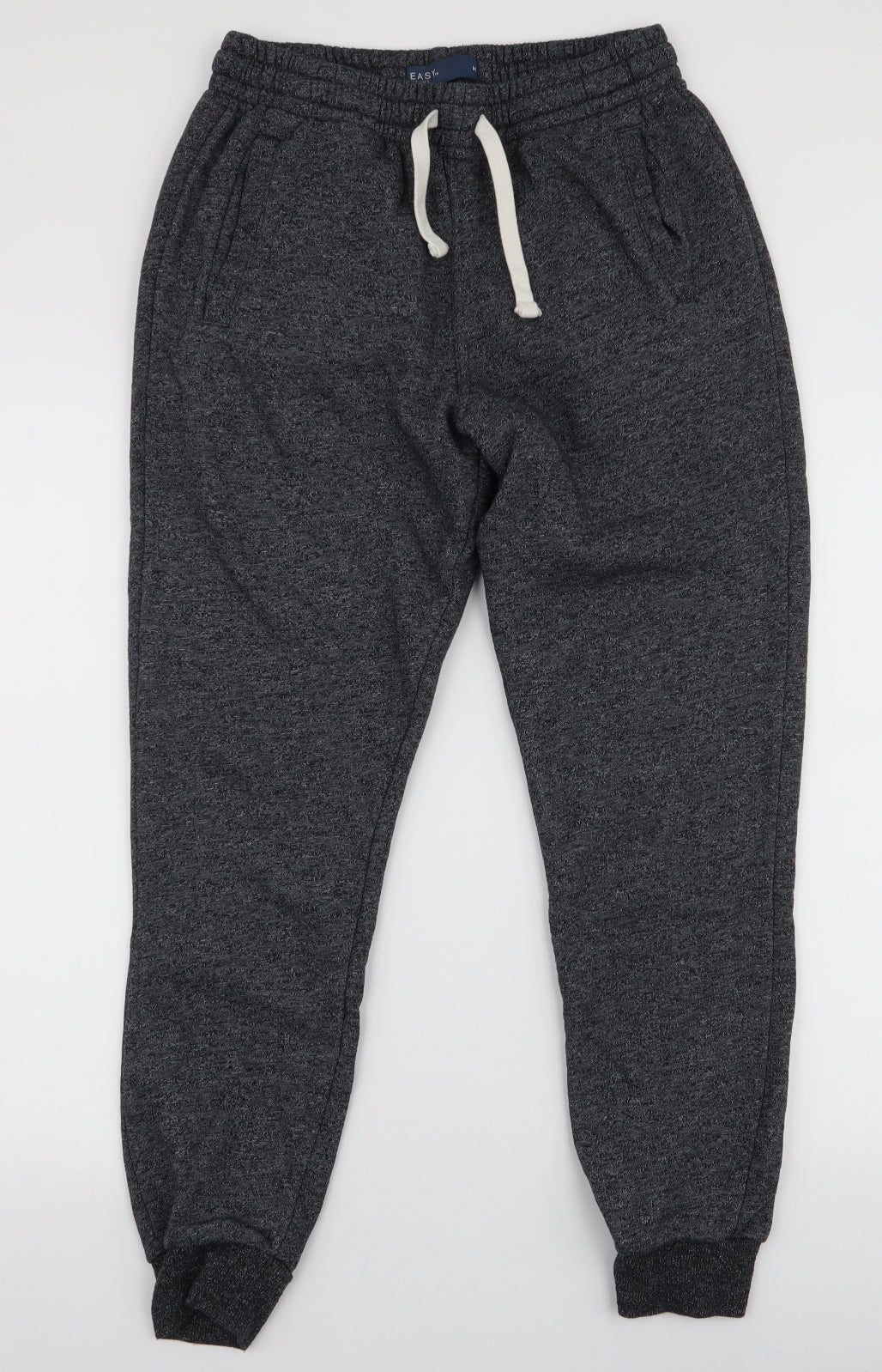 Matalan Mens Grey  Cotton Jogger Trousers Size M L28 in Slim Drawstring