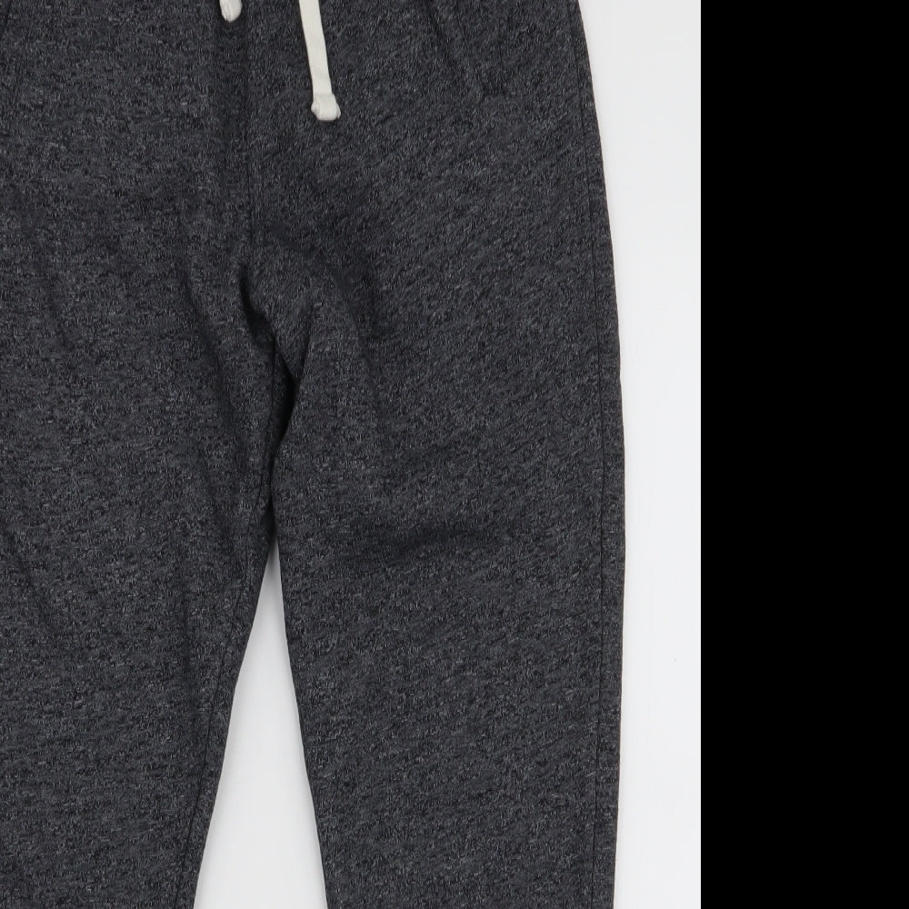 Matalan Mens Grey  Cotton Jogger Trousers Size M L28 in Slim Drawstring