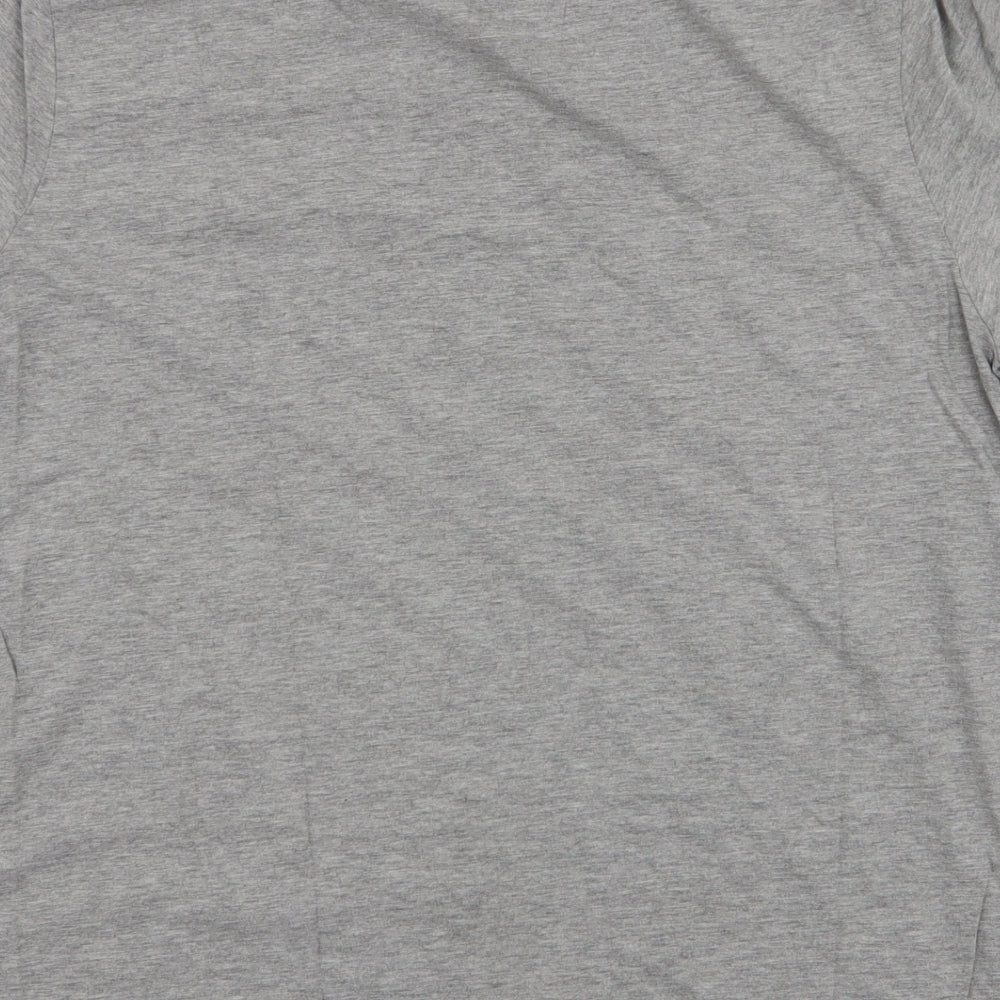 South Shore Mens Grey  Polyester  T-Shirt Size L Round Neck
