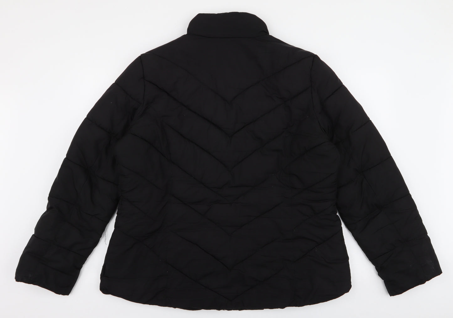 George Womens Black   Puffer Jacket Coat Size 18  Zip