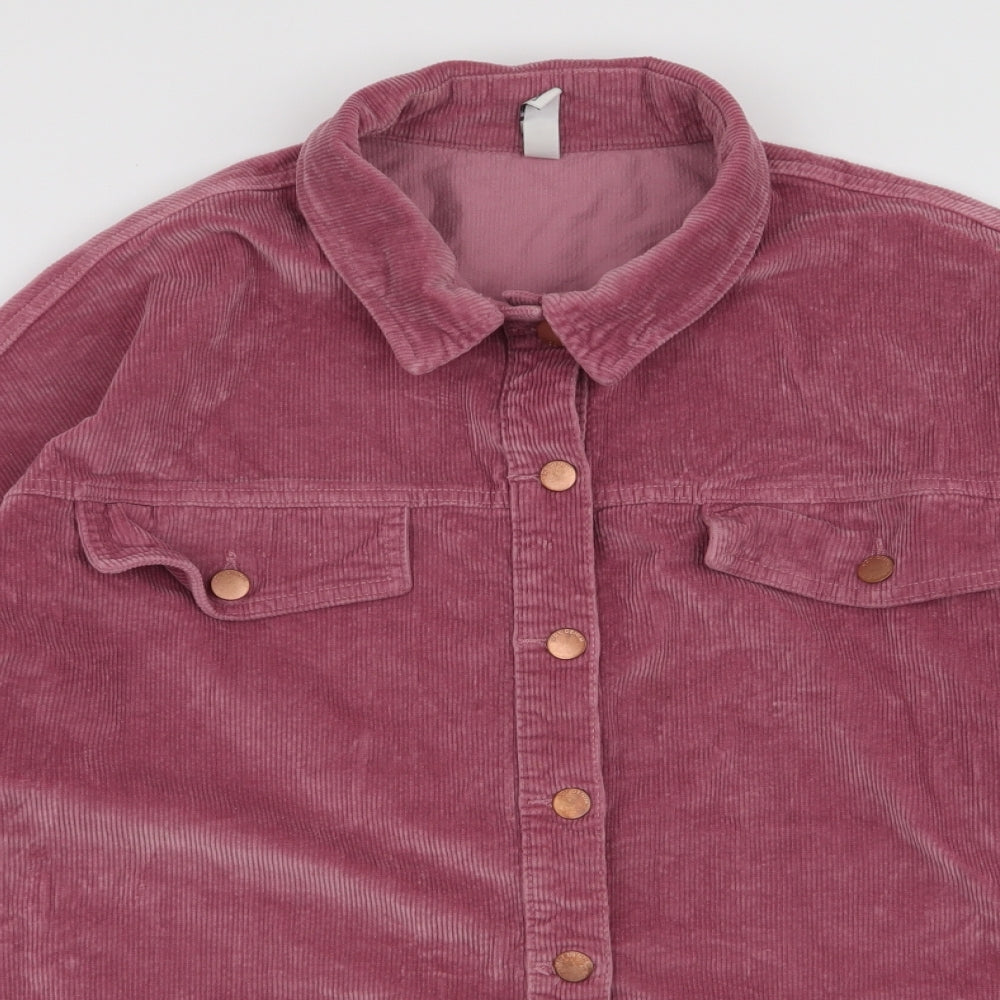 JDY Womens Pink   Jacket  Size L  Button