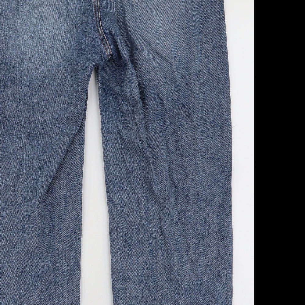 Shein Curve  Womens Blue  Cotton Mom Jeans Size XL L28 in Slim Zip