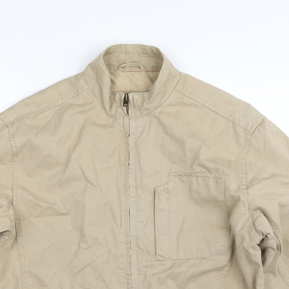 NEXT Mens Beige   Bomber Jacket Jacket Size M  Zip